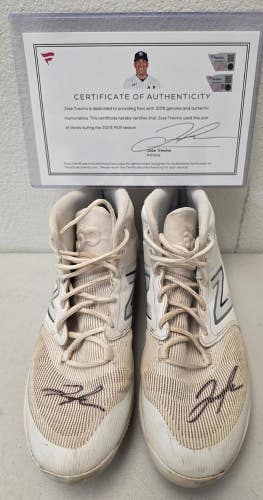 ST1 Yankees JOSE TREVINO Game Used Signed Auto Cleats 2023 Season FANATICS