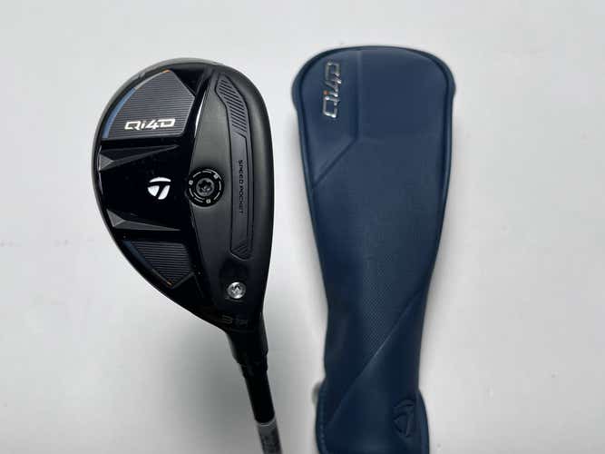 TaylorMade Qi4D Rescue 3 Hybrid 19* KBS Reax 75g Stiff Graphite Mens RH HC