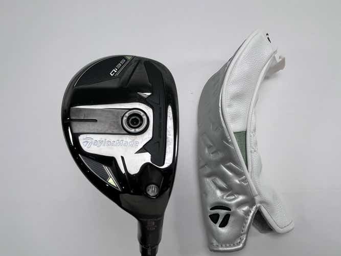 TaylorMade Qi35 Rescue 3 Hybrid 19* Kai'li Blue 85g Stiff Graphite Mens RH HC
