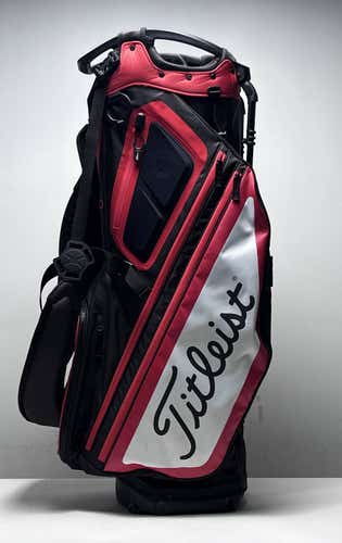 Titleist Hybrid 14 Stand Bag Red 14-Way Divide Dual Strap Golf Bag