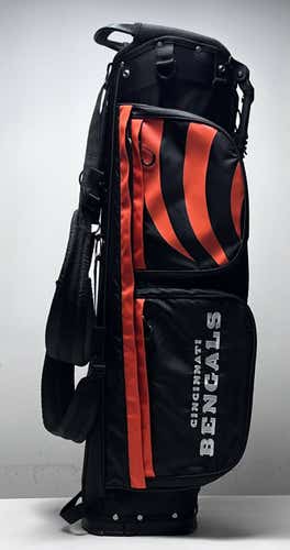 Wilson NFL Bengals Carry Bag Orange 4-Way Divide Dual Strap Golf Bag