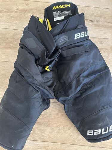 Junior Large Bauer Supreme Mach Hockey Pants (Used)