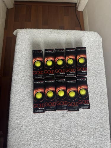10 New Pinnacle Gold Precision Golf Ball Sleeves