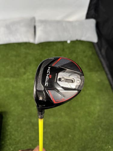 Lefty TaylorMade Stealth 2 Plus Titanium 3 Wood 15* Proforce V2 Regular Flex LH