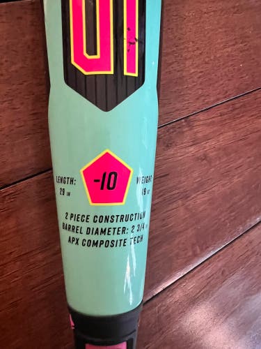 2026 Louisville Slugger Supra Composite USSSA Certified Bat (-10) 19 oz 29" (Used)