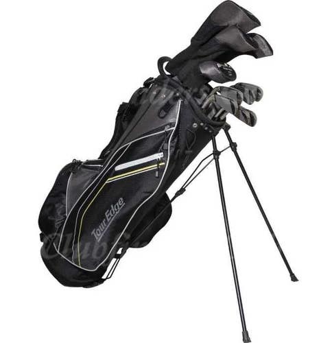 NEW Tour Edge TE-200 12-Piece Complete Set Factory Steel Uniflex w/ Stand Bag