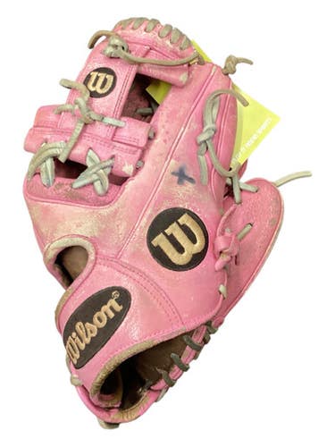 Used Wilson A2000 PRO-STOCK BB/SB Glove RH Throw Pink 11 1/2" 11846-S000106876