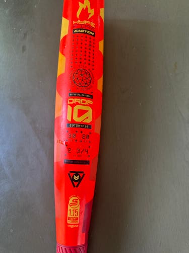 2025 Easton Hype Fire Composite USSSA Certified Bat (-10) 20 oz 30" (Used)