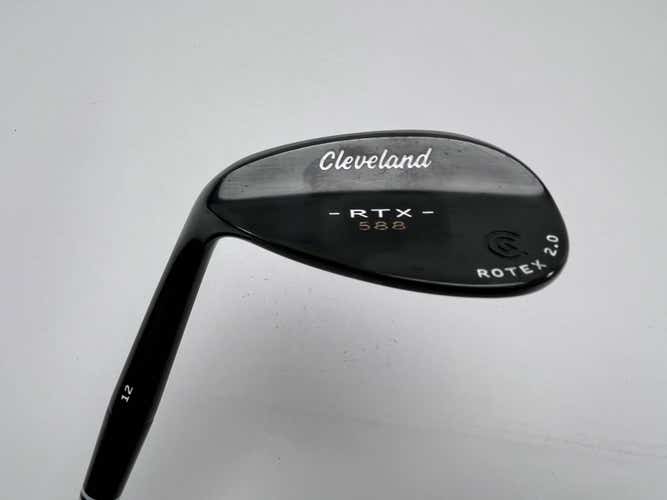 LEFTY Cleveland 588 RTX 2.0 Black Satin Sand Wedge SW 56* 12 DG LH