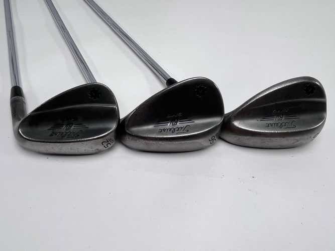 Titleist Vokey SM7 Jet Black Wedge Set 52* 12 | 56* 10 | 60* 10 Wedge RH