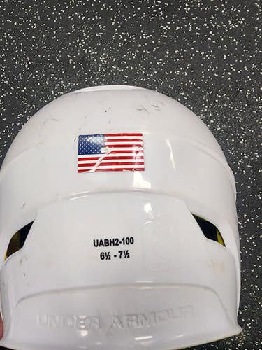 Used Under Armour UABH2-100 Batting Helmet No Mask White MD 11849-S000041353