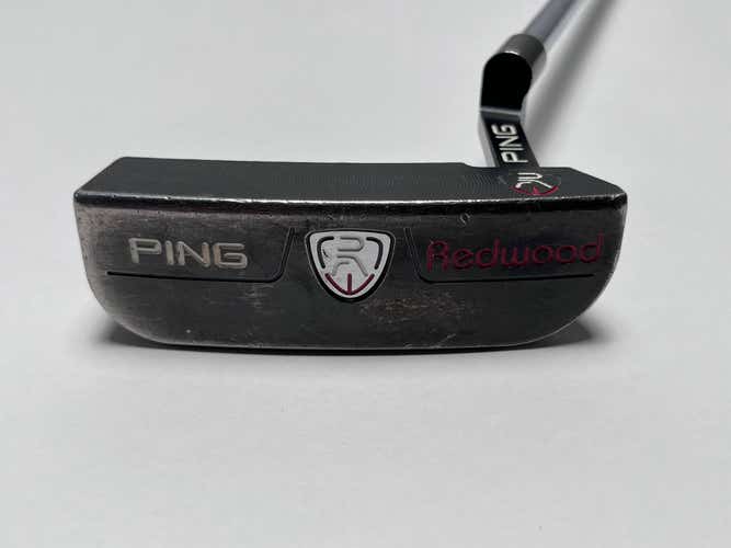 Ping Redwood D66 Black Satin Putter 34" Black Dot Mens RH