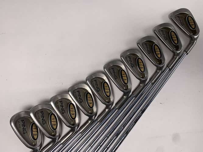 Ping i3 Blade Iron Set 2-PW+SW White Dot 3* Up Cushin Z-Z65 Stiff Steel Mens RH