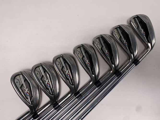 Callaway XR Pro Iron Set 4-PW KBS Tour-V 110g Stiff Steel Mens RH