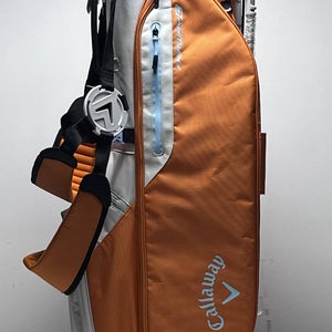 Callaway Fairway C Carry Bag Orange 4-Way Divide Dual Strap Golf Bag NEW