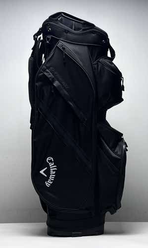 Callaway Chase 14 Cart Bag Black 14-Way Divide Single Strap Golf Bag NEW
