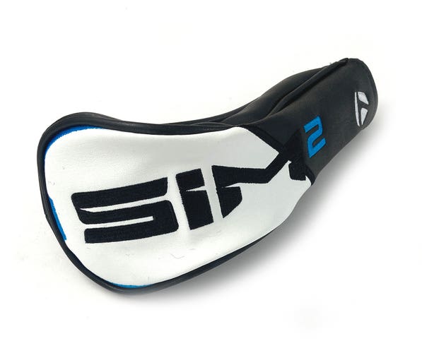 NEW TaylorMade Sim2 White/Black/Blue Hybrid/Rescue Headcover Sim 2