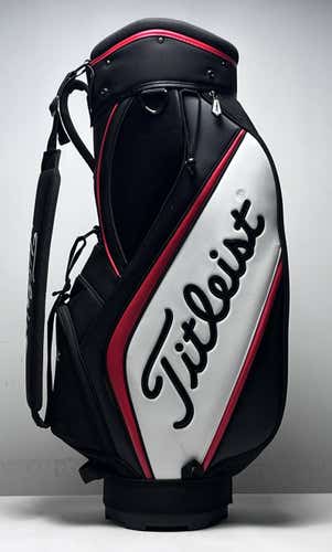 Titleist Display Staff Bag Black 6-Way Divide Single Strap Golf Bag
