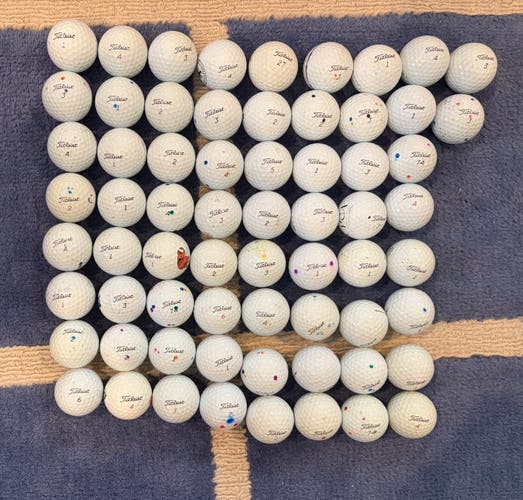 Golf Balls Titleist ProV1 ProV1x balls (Mint Condition) 64 in total