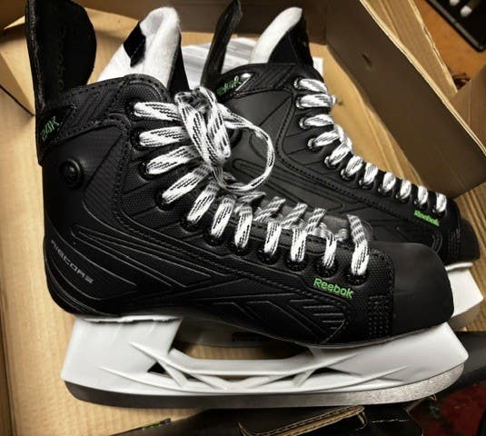 Black Reebok 24K Pump Hockey Skates Regular Width Size 6.5 (New)