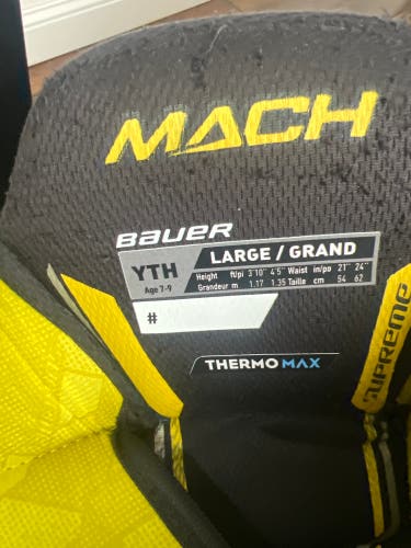 Men's Youth Large Bauer Supreme Mach Hockey Pants (Used)