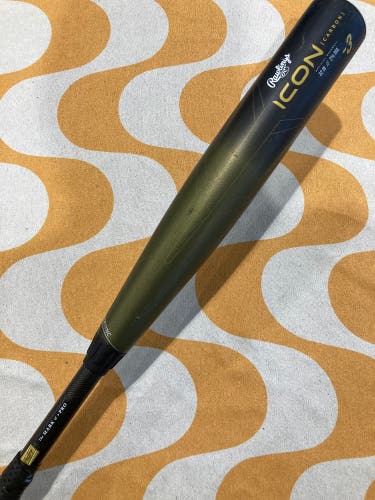 2023 Rawlings Icon Composite Bat BBCOR Certified (-3) Composite 29 oz 32" (Used)
