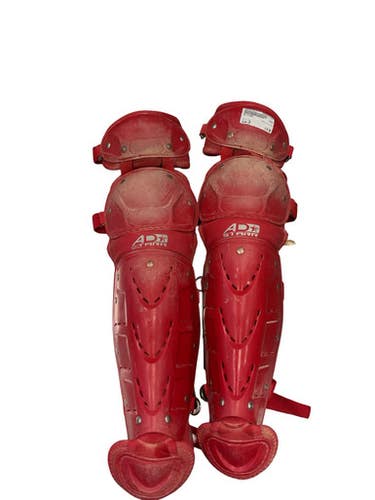 Used AD STARR Catchers Leg Guards Red Junior 11859-S000031814