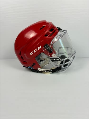Used Medium CCM Tacks 310 Helmet - Red