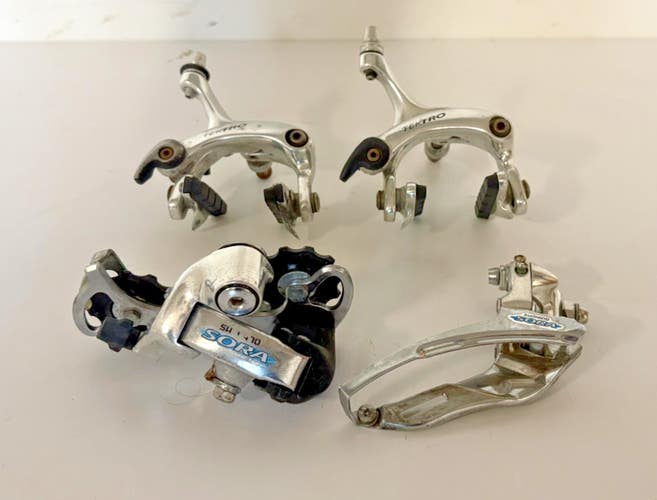 Shimano Sora RD-3300/FD-3304 2x8 Speed Road Bike Derailleurs & Tectro Brakes