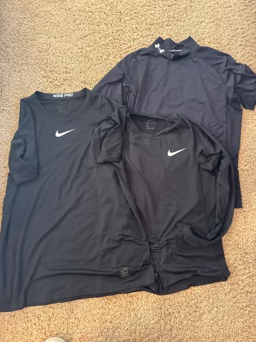 Under amour and Nike Compression bundle (Used)