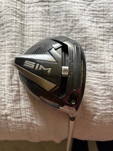 TaylorMade SIM 9 degree Driver - ATMOS Tour Spec Stiff Shaft - brand new grip - MINT