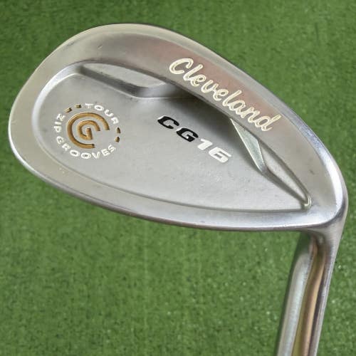 Cleveland CG16 Gap Wedge 52 10 Chrome Steel Shaft Tour Zip Grooves -1/2 Short