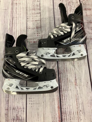 Junior CCM Ribcor Silver Hockey Skates Regular Width Size 1 (New)