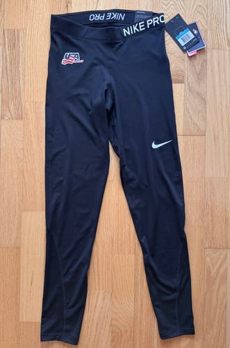 Pro Stock Team USA Hockey Nike Compression Pants/Leggings - Size M (NEW)