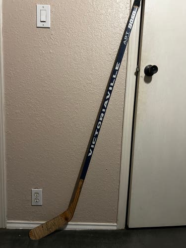 Game used and signed Stu Barnes hockey stick