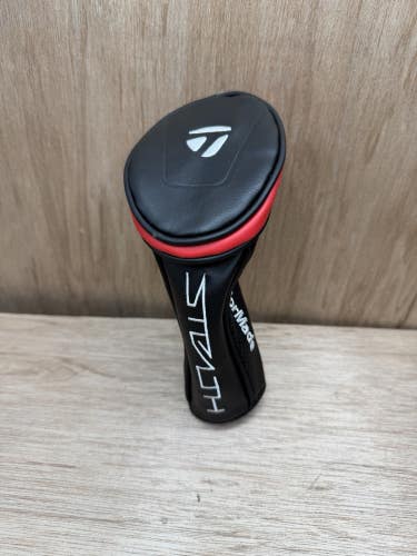 TaylorMade Golf, Stealth, Fairway Wood Headcover, Black/Red/White, AUTHENTIC