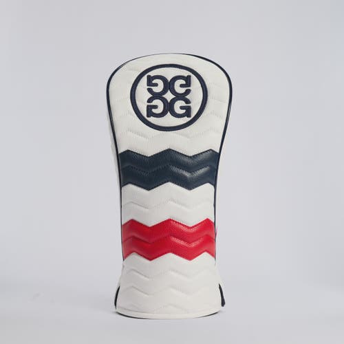 G/FORE QUILTED LEATHER DRIVER HEADCOVER RWB