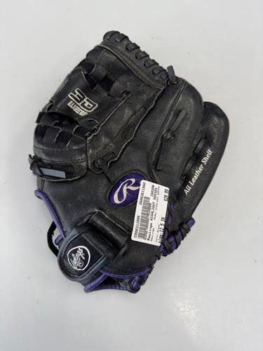 Used Rawlings HIGHLIGHT SERIES BB/SB Glove RH Throw Black 12 1/2" 11860-C000311086