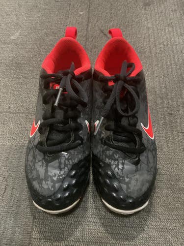 Used Nike BASEBALL CLEATS BB/SB Cleats Red Youth 13.0 11614-S000239078