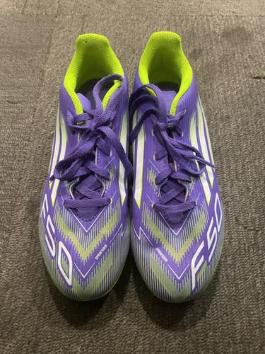 Used Adidas F50 Soccer Cleats Purple Junior 03 11614-S000239068