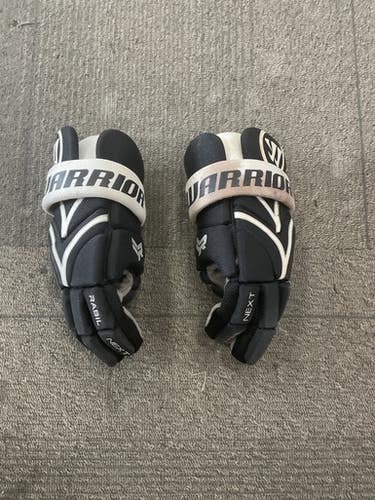 Used Warrior RABIL NEXT Lacrosse Gloves Junior Black SM 11614-S000239053