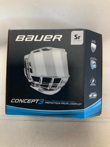 Used Bauer CONCEPT 3 SR Hockey Full Visor One Size 11823-S000040319