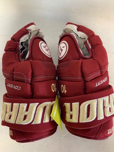 Used Warrior COVERT PRO DENVER 10 Senior Gloves Maroon 14" 11823-S000040317