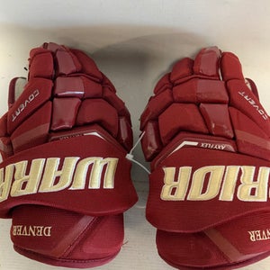 Used Warrior COVERT PRO DENVER 10 Senior Gloves Maroon 14" 11823-S000040318