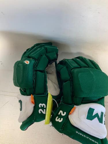 Used CCM PRO BEMIDJI Senior Gloves Green 14" 11823-S000040313