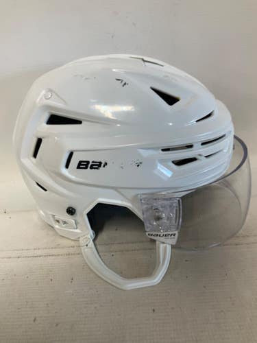 Used Bauer RE-AKT 150 Helmet Cage Combo White MD 11823-S000040293