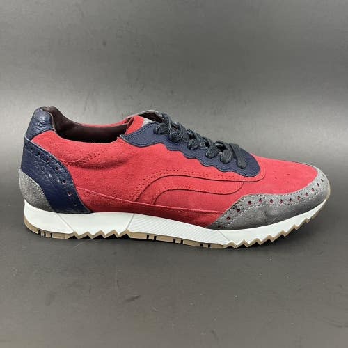 Noah Waxman Greenwich Sangria Shoes Sneaker Trainers Red Blue White Size 37 US 7