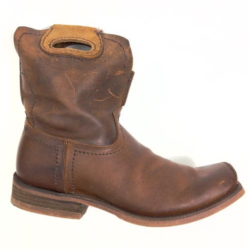 Nocona Cognac Vintage Tombstone Brown Mens Leather Boots N85516 Size 11 D