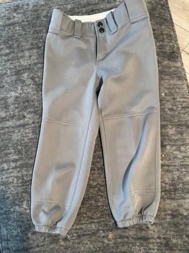 Gray Kid's Medium Youth Mizuno Game Pants (Used)