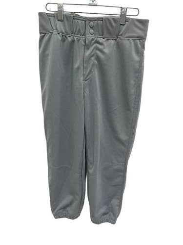 New Adidas Icon Pro Grey Cuffed Mens Small Baseball Pants  11692-S000153325